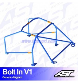 Arco de Seguridad BMW (E46) 3-Series 4-doors Sedan RWD BOLT IN V1 AST Roll cages