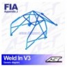 Arco de Seguridad BMW (E46) 3-Series 4-doors Sedan RWD WELD IN V3 AST Roll cages AST Roll Cages - 2