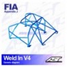 Arco de Seguridad BMW (E46) 3-Series 4-doors Sedan RWD WELD IN V4 AST Roll cages
