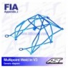 Arco de Seguridad BMW (E46) 3-Series 4-doors Sedan RWD MULTIPOINT WELD IN V3 AST Roll cages AST Roll Cages - 2