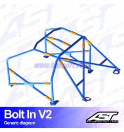 Arco de Seguridad BMW (E46) 3-Series 2-doors Coupe RWD BOLT IN V2 AST Roll cages
