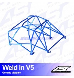 Arco de Seguridad BMW (E92) 3-Series 2-doors Coupe RWD WELD IN V5 AST Roll cages