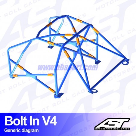 Arco de Seguridad BMW (F87) 2-Series 2-doors Coupe RWD BOLT IN V4 AST Roll cages