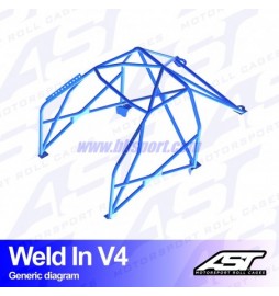 Roll cage BMW (F87) 2-Series 2-doors Coupe RWD WELD IN V4 AST Roll cages AST Roll Cages - 2