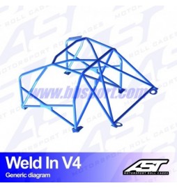 Arco de Seguridad BMW 1-Series (E81) 3-doors Hatchback  RWD WELD IN V4 AST Roll cages