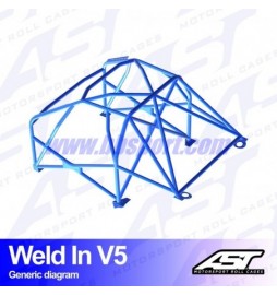 Arco de Seguridad BMW 1-Series (E81) 3-doors Hatchback RWD WELD IN V5 AST Roll cages