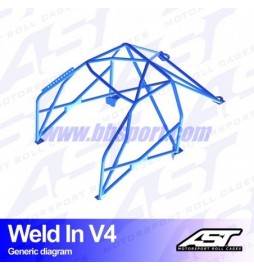 Arco de Seguridad BMW 1-Series (E82) 2-doors Coupe RWD WELD IN V4 AST Roll cages AST Roll Cages - 2