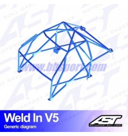 Arco de Seguridad BMW 1-Series (E82) 2-doors Coupe RWD WELD IN V5 AST Roll cages AST Roll Cages - 2