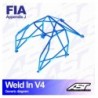 Arco de Seguridad CITROËN Saxo (Phase 1/2 ) 3-doors Hatchback WELD IN V4 AST Roll cages AST Roll Cages - 2