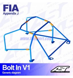 Arco de Seguridad CITROËN Xsara (Phase 1/2 ) 3-doors Hatchback BOLT IN V1 AST Roll cages