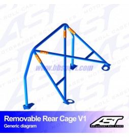 Arco Trasero FORD Fiesta (Mk3) (GFJ) 3-doors Hatchback REMOVABLE REAR CAGE V1 AST Roll cages