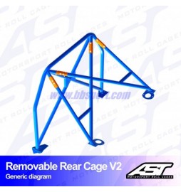 Arco Trasero FORD Fiesta (Mk3) (GFJ) 3-doors Hatchback REMOVABLE REAR CAGE V2 AST Roll cages