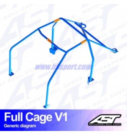 Arco de Seguridad HONDA Civic (3gen) 3-doors Hatchback FULL CAGE V1 AST Roll cages AST Roll Cages - 2