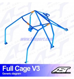 Arco de Seguridad HONDA Civic (3gen) 3-doors Hatchback FULL CAGE V3 AST Roll cages AST Roll Cages - 2