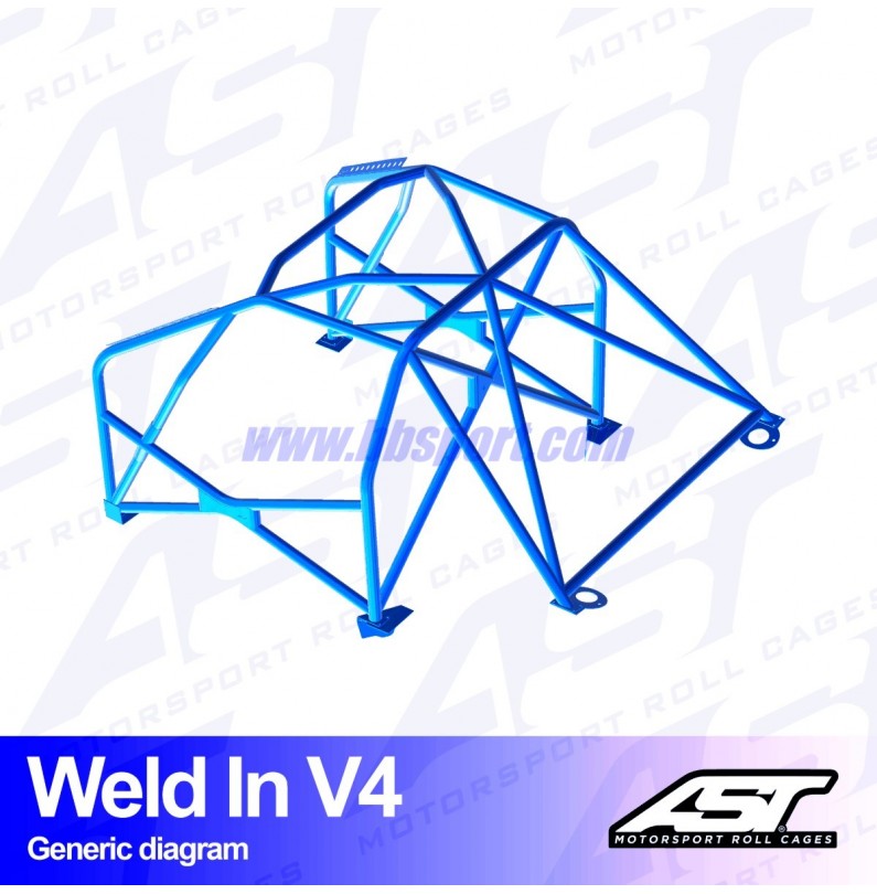 Arco de Seguridad HONDA S2000 (AP) 2-doors Roadster WELD IN V4 AST Roll cages