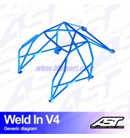 Arco de Seguridad HONDA S2000 (AP) 2-doors Roadster WELD IN V4 AST Roll cages AST Roll Cages - 2