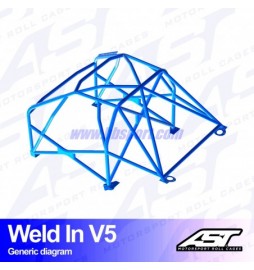 Arco de Seguridad HONDA S2000 (AP) 2-doors Roadster WELD IN V5 AST Roll cages