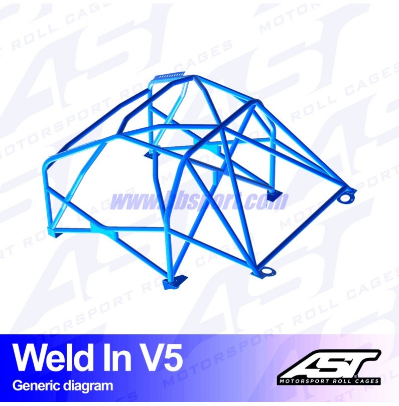 Arco de Seguridad HONDA S2000 (AP) 2-doors Roadster WELD IN V5 AST Roll cages