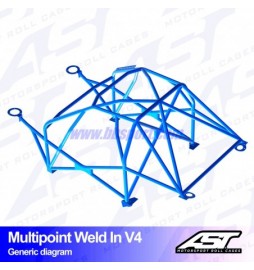 Arco de Seguridad HONDA S2000 (AP) 2-doors Roadster MULTIPOINT WELD IN V4 AST Roll cages