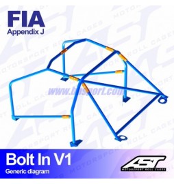 Arco de Seguridad LANCIA Delta Integrale (Tipo 181) 5-doors Hatchback BOLT IN V1 AST Roll cages