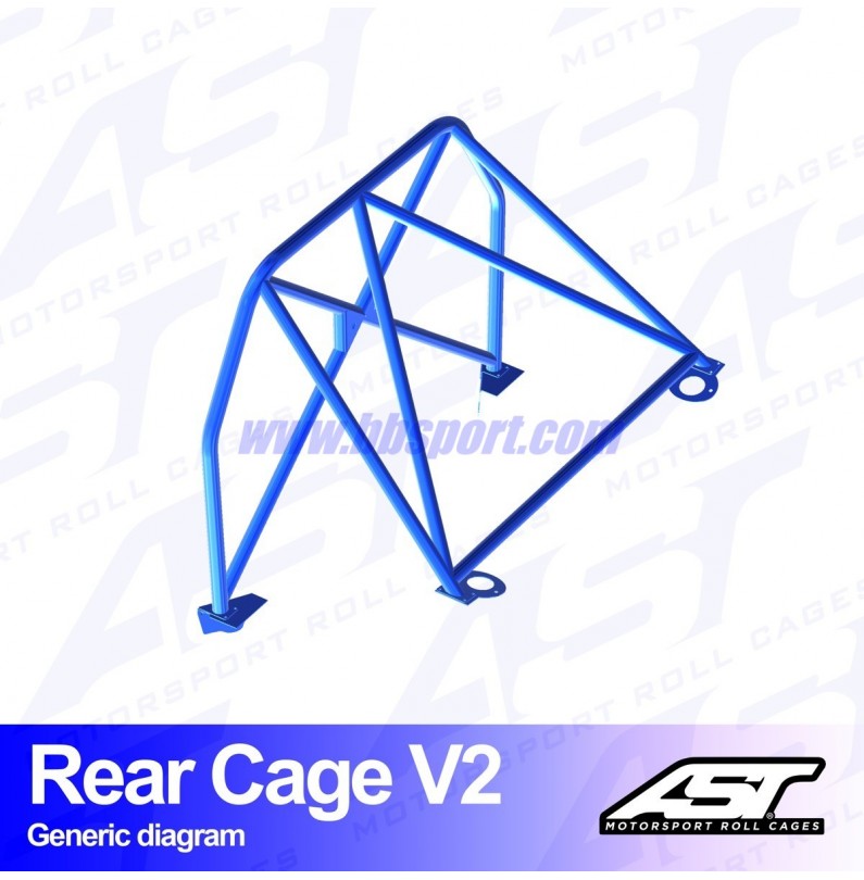 Arco Trasero MAZDA MX-5 (NA) 2-doors Roadster REAR CAGE V2 AST Roll cages