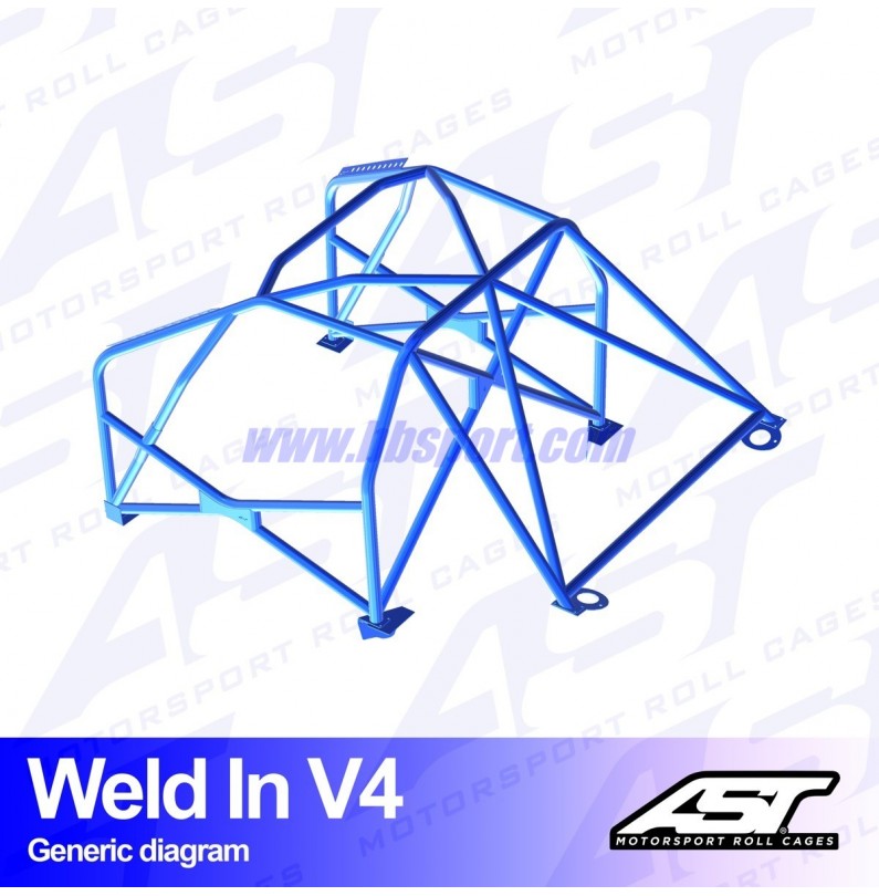 Arco de Seguridad MAZDA MX-5 (NA) 2-doors Roadster WELD IN V4 AST Roll cages