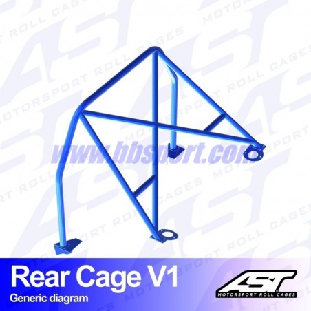 Arco Trasero MAZDA RX-8 (SE3P) 4-doors Coupe REAR CAGE V1 AST Roll cages
