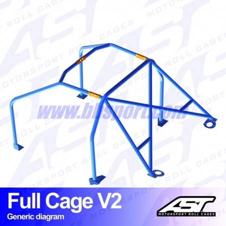 Arco de Seguridad MAZDA RX-8 (SE3P) 4-doors Coupe FULL CAGE V2 AST Roll cages