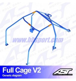 Arco de Seguridad MAZDA RX-8 (SE3P) 4-doors Coupe FULL CAGE V2 AST Roll cages AST Roll Cages - 2