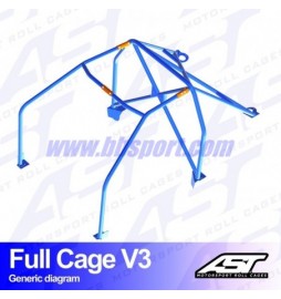 Arco de Seguridad MAZDA RX-8 (SE3P) 4-doors Coupe FULL CAGE V3 AST Roll cages AST Roll Cages - 2