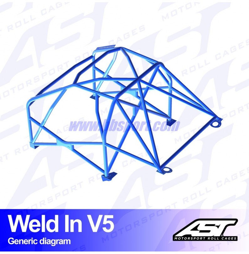 Arco de Seguridad MAZDA RX-8 (SE3P) 4-doors Coupe WELD IN V5 AST Roll cages
