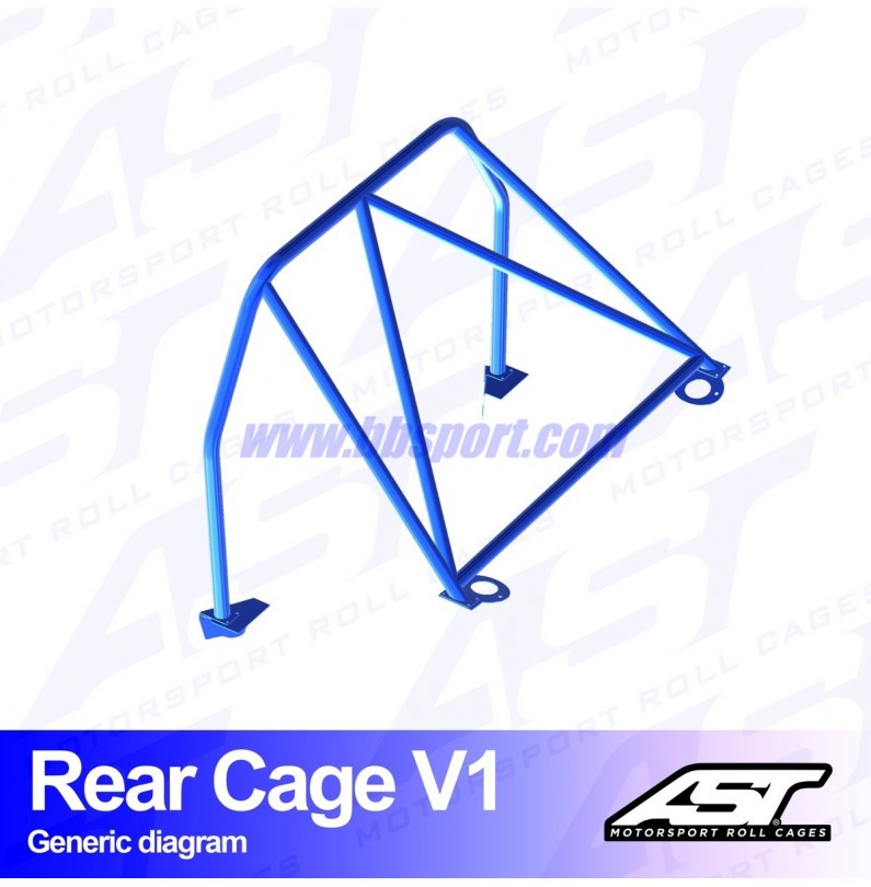 Arco Trasero MAZDA RX-7 (FD) 3-doors Coupe REAR CAGE V1 AST Roll cages Arco Trasero MAZDA RX-7 (FD) 3-doors Coupe REAR CAGE V1 AST Roll cages