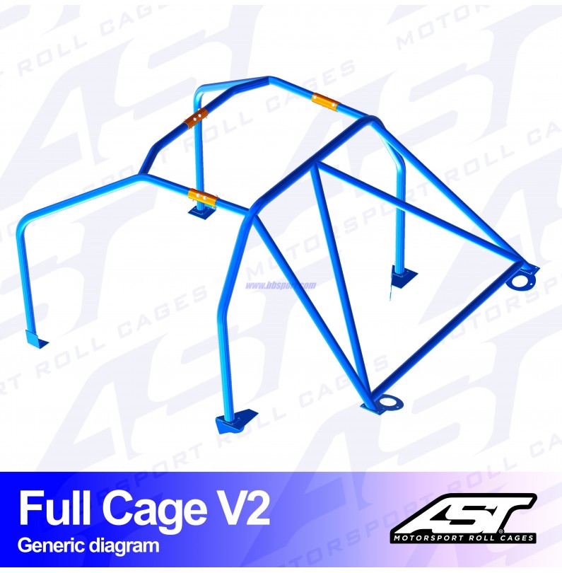 Arco de Seguridad MAZDA RX-7 (FD) 3-doors Coupe FULL CAGE V2 AST Roll cages Arco de Seguridad MAZDA RX-7 (FD) 3-doors Coupe FULL CAGE V2 AST Roll cages