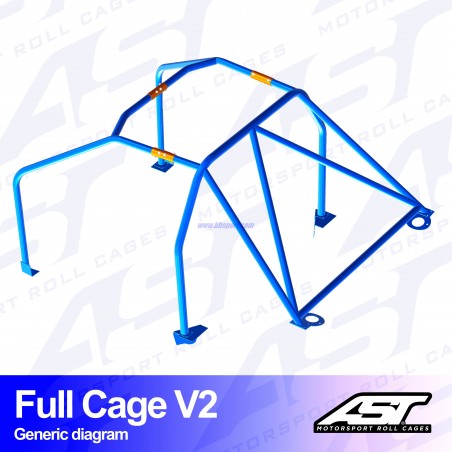 Arco de Seguridad MAZDA RX-7 (FD) 3-doors Coupe FULL CAGE V2 AST Roll cages