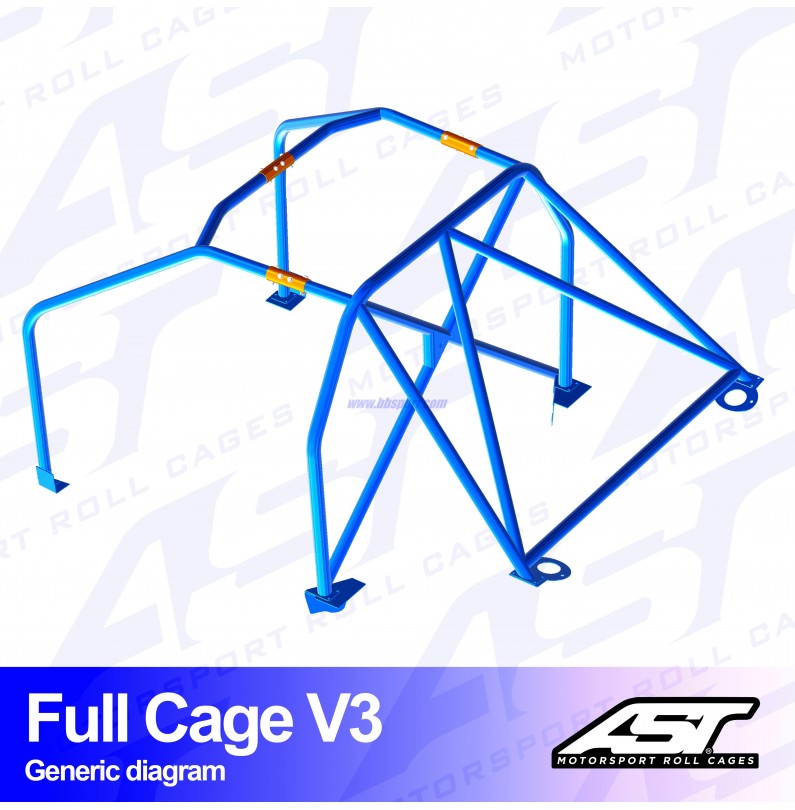 Arco de Seguridad MAZDA RX-7 (FD) 3-doors Coupe FULL CAGE V3 AST Roll cages