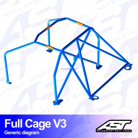 Arco de Seguridad MAZDA RX-7 (FD) 3-doors Coupe FULL CAGE V3 AST Roll cages