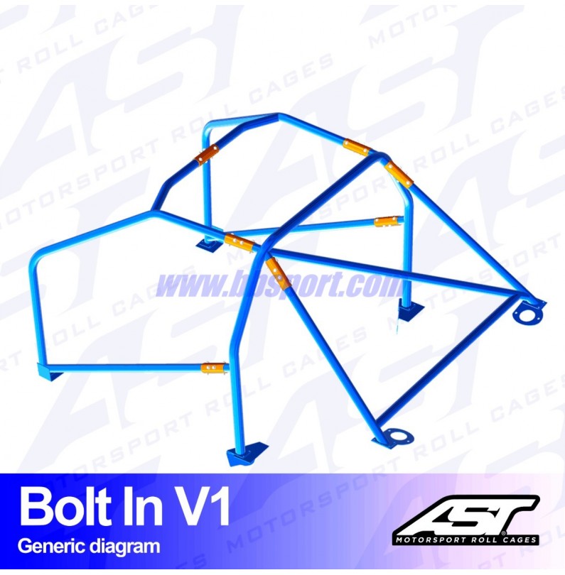 Arco de Seguridad MINI Cooper (R53) 3-door Hatchback BOLT IN V1 AST Roll cages