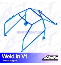 Arco de Seguridad MINI Cooper (R53) 3-door Hatchback WELD IN V1 AST Roll cages AST Roll Cages - 2