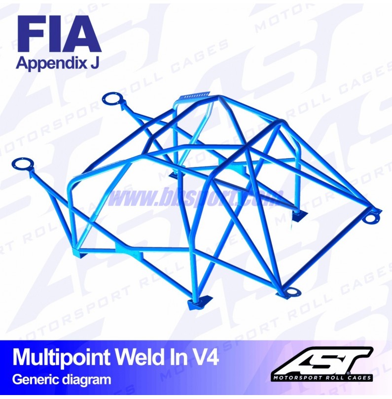 Arco de Seguridad MITSUBISHI Lancer EVO X 4-door Sedan MULTIPOINT WELD IN V4 AST Roll cages Arco de Seguridad MITSUBISHI Lancer EVO X 4-door Sedan MULTIPOINT WELD IN V4 AST Roll cages