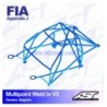 Arco de Seguridad MITSUBISHI Lancer EVO X 4-door Sedan MULTIPOINT WELD IN V5 AST Roll cages AST Roll Cages - 2