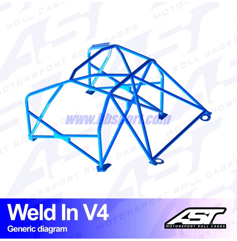 Arco de Seguridad NISSAN Silvia (S15) 2-doors Coupe WELD IN V4 AST Roll cages