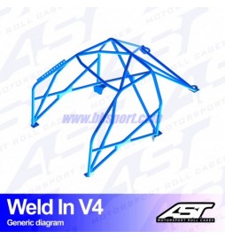 Arco de Seguridad NISSAN Silvia (S15) 2-doors Coupe WELD IN V4 AST Roll cages AST Roll Cages - 2