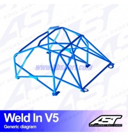 Arco de Seguridad NISSAN Silvia (S15) 2-doors Coupe WELD IN V5 AST Roll cages