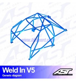 Roll cage NISSAN Silvia (S15) 2-doors Coupe WELD IN V5 AST Roll cages AST Roll Cages - 2