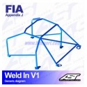 Roll cage OPEL Corsa (B) 3-doors Hatchback WELD IN V1 AST Roll cages