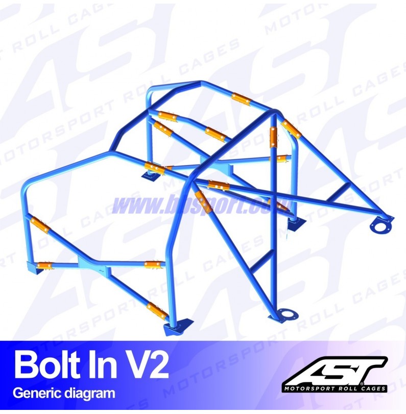 Arco de Seguridad SEAT Ibiza (6L) 3-doors Hatchback BOLT IN V2 AST Roll cages Arco de Seguridad SEAT Ibiza (6L) 3-doors Hatchback BOLT IN V2 AST Roll cages