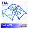 Arco de Seguridad SEAT Ibiza (6L) 3-doors Hatchback BOLT IN V4 AST Roll cages