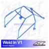 Arco de Seguridad SEAT Ibiza (6L) 3-doors Hatchback WELD IN V1 AST Roll cages AST Roll Cages - 2