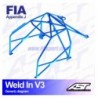 Arco de Seguridad SEAT Ibiza (6L) 3-doors Hatchback WELD IN V3 AST Roll cages AST Roll Cages - 2