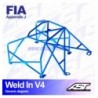 Arco de Seguridad SEAT Ibiza (6L) 3-doors Hatchback WELD IN V4 AST Roll cages